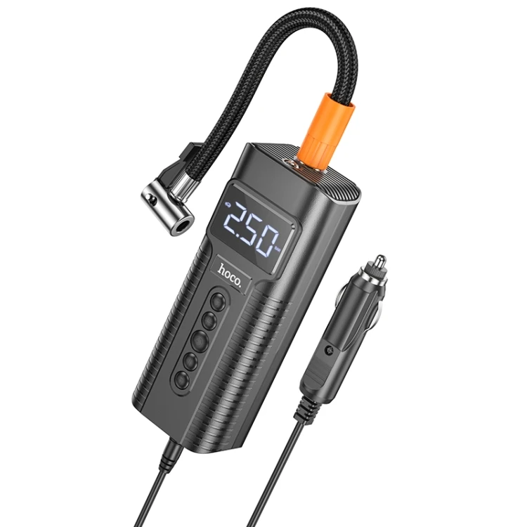 Pompă de aer inteligentă auto hoco ph55 roys neagră 2