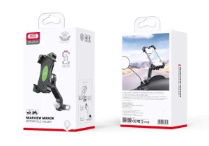 Suport telefon mobil xo c118 pentru motocicletă, cu rotație la 360°, negru Thumbnail 3