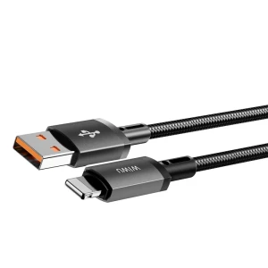 Wiwu titanlink seria cablu de încărcare 1 m wi-c055 usb-a la lightning gri