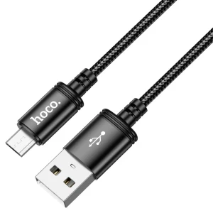 Hoco x89 wind кабель для зарядки и передачи данных micro-usb(длина 2 м)(в упаковке) черный