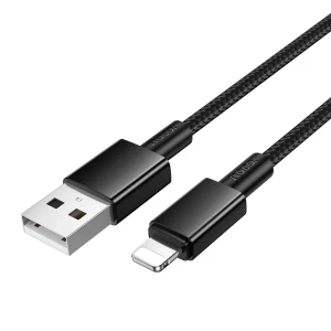 Hoco x119 energy cablu pentru încărcare și transfer de date lightning(ambalat) negru Thumbnail 2