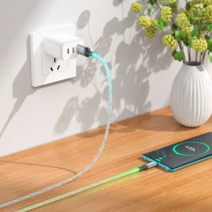Hoco u112 shine кабель для зарядки и передачи данных для usb-c серый