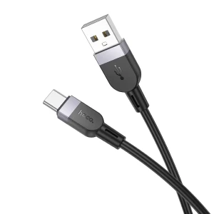 Hoco x109 energy силиконовый кабель для зарядки и передачи данных usb-c(длина 1 м) черный