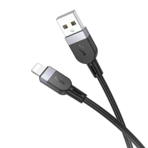 Hoco x109 energy din silicon cablu pentru încărcare și transfer de date lightning(lungime 1 m) negru