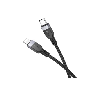Hoco x109 energy pd din silicon cablu pentru încărcare și transfer de date lightning(lungime 1 m) alb