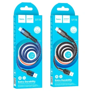 Hoco u110 usb-c cablu pentru încărcare și transfer de date albastru Thumbnail 2