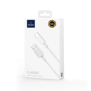 Wiwu wi-c007 usb-a на usb-c classic 5a кабель для зарядки белый Thumbnail 2