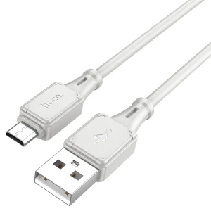 Hoco x101 assistant силиконовый кабель для зарядки и передачи данных micro-usb серый