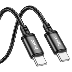 Hoco x91 radiance 60w кабель для зарядки и передачи данных для usb-c на usb-c(длина 3 м) черный