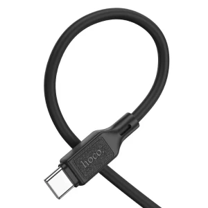 Hoco x90 cool 60w силиконовый кабель для зарядки и передачи данных для usb-c на usb-c черный Thumbnail 2