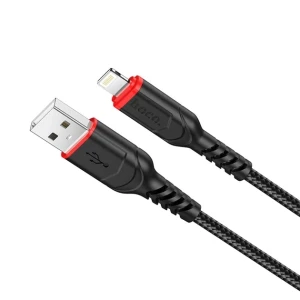 Hoco x59 victory cablu pentru încărcare și transfer de date pentru lightning negru