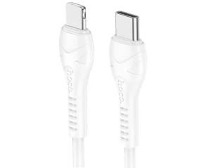 Hoco x37 cool power pd cablu pentru încărcare și transfer de date lightning(lungime 0.5 m) alb