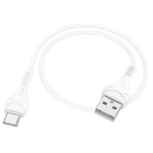 Hoco x37 cool power cablu pentru încărcare și transfer de date pentru usb-c(lungime 0.5 m) alb
