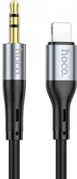 Hoco upa22 lightning силиконовый цифровой аудиоадаптер-кабель черный 2