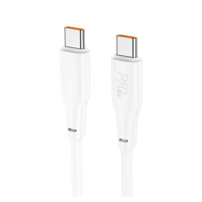 Hoco x93 force 60w кабель для зарядки и передачи данных usb-c на usb-c(длина 1 м) белый 3