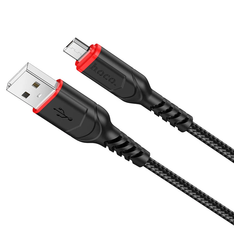 Hoco x59 victory кабель для зарядки и передачи данных micro-usb(длина 2 м) черный 2