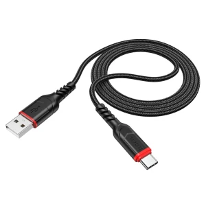 Hoco x59 victory cablu pentru încărcare și transfer de date pentru usb-c negru
