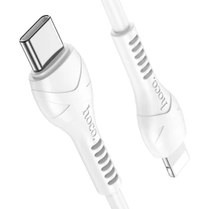 Hoco x37 cool power pd cablu pentru încărcare și transfer de date lightning alb