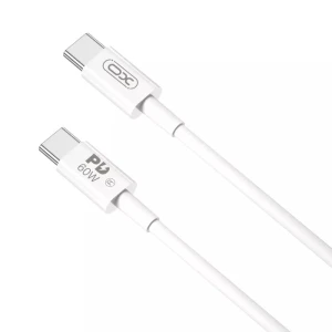 Xo nb-q190a usb-c на usb-c 60w 1 м белый