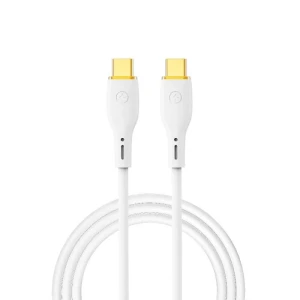 Wiwu vigor cablu wi-c018 usb-c la usb-c usb-c la usb-c cablu 100w alb
