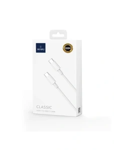 Wiwu wi-c008 usb-c la usb-c classic 100w cablu alb Thumbnail 5
