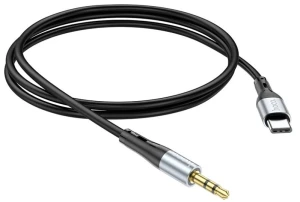Hoco upa22 aux din silicon cablu audio negru