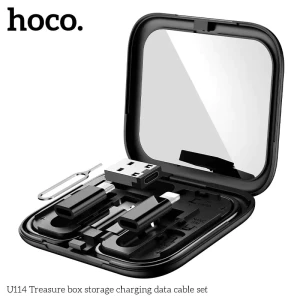 Hoco u114 treasure box набор/бокс кабелей для зарядки и передачи данных черный