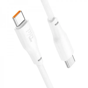 Hoco x93 force 100w fast cablu pentru încărcare și transfer de date usb-c la usb-c(lungime 2 m) alb