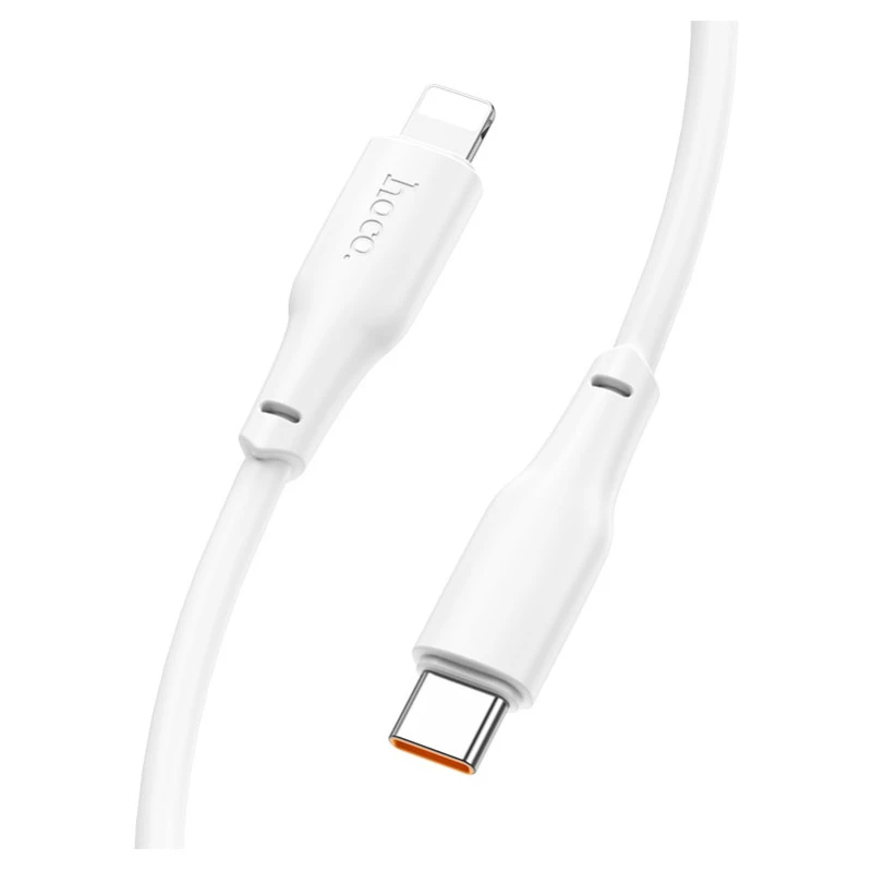 Hoco x93 force pd20w кабель для зарядки и передачи данных lightning(длина 2 м) белый 2