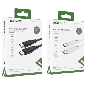 Acefast c3-02 usb-a la lightning tpe cablu pentru încărcare și transfer de date alb Thumbnail 4