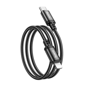 Hoco x89 wind pd cablu pentru încărcare și transfer de date lightning(fără ambalaj) negru