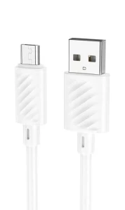 Hoco x88 gratified cablu pentru încărcare și transfer de date pentru micro-usb(ambalat) alb