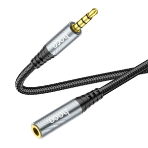 Hoco upa20 3.5 cablu prelungitor audio tată-mamă(lungime 2 m) metal gri Thumbnail 6
