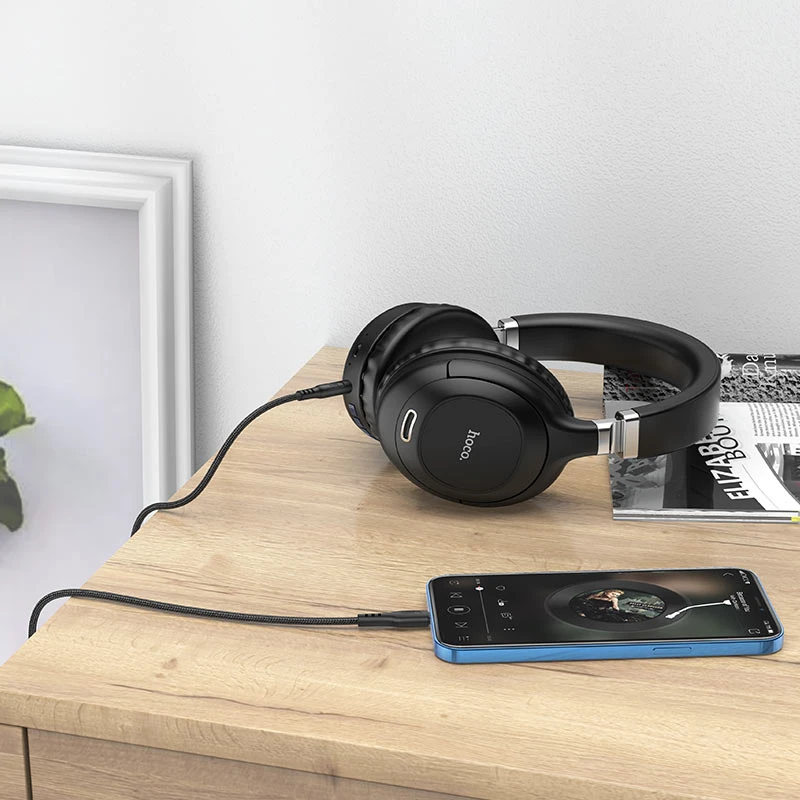 Hoco upa18 cablu adaptor audio digital pentru lightning negru 3