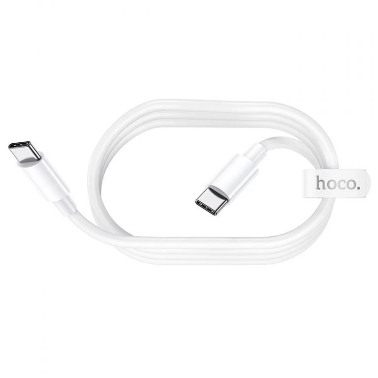 Hoco x51 putere mare 100w cablu pentru încărcare și transfer de date usb-c la usb-c(lungime 1 m) alb 3
