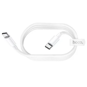 Hoco x51 putere mare 100w cablu pentru încărcare și transfer de date usb-c la usb-c(lungime 1 m) alb Thumbnail 3