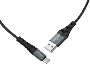 Hoco x38 cool cablu pentru încărcare și transfer de date pentru usb-c negru