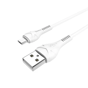 Hoco x37 cool power cablu pentru încărcare și transfer de date pentru micro-usb alb