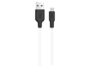 Hoco x21 din silicon micro-usb cablu de încărcare negru and alb