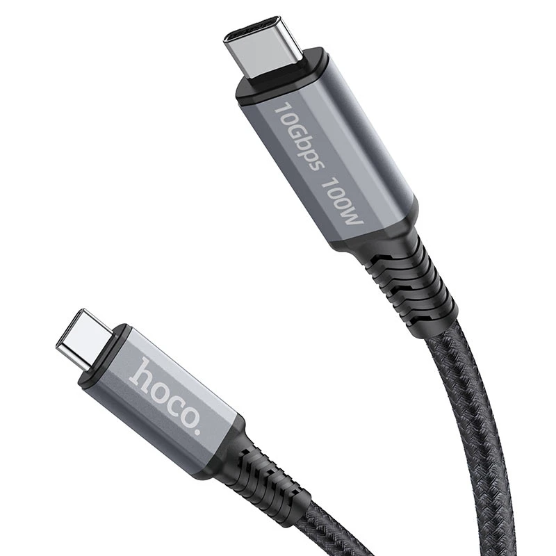 Hoco us01 usb3.1 gen2 10gbps 100w cablu de încărcare și transfer de date hd de mare viteză(lungime 1.8 m) 2