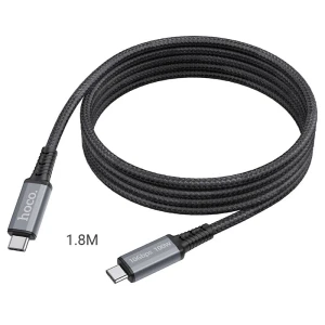 Hoco us01 usb3.1 gen2 10gbps 100w cablu de încărcare și transfer de date hd de mare viteză(lungime 1.8 m) Thumbnail 5