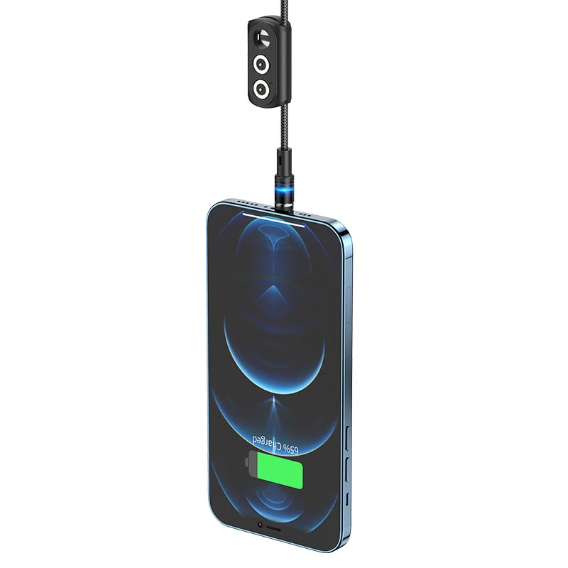 Hoco u98 3-in-1 sunway multifuncțional magnetic cablu de încărcare(lightning/micro-usb/usb-c) 4