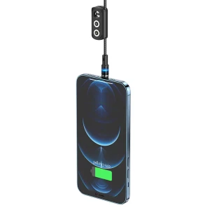 Hoco u98 3-in-1 sunway multifuncțional magnetic cablu de încărcare(lightning/micro-usb/usb-c) Thumbnail 4