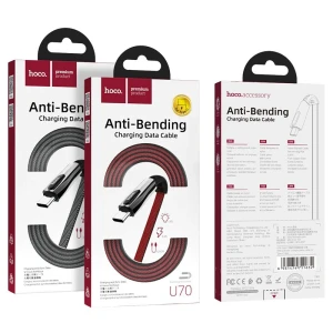 Hoco u70 splendor cablu pentru încărcare și transfer de date pentru usb-c gri închis Thumbnail 4