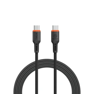 Wiwu flameguard cablu usb-c la usb-c wi-c098 negru