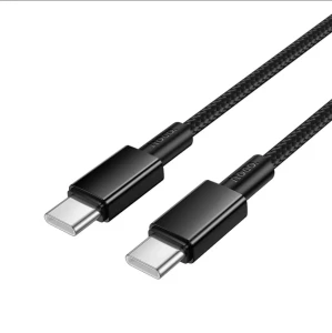 Hoco x119 energy 60w cablu pentru încărcare și transfer de date usb-c la usb-c(ambalat) negru