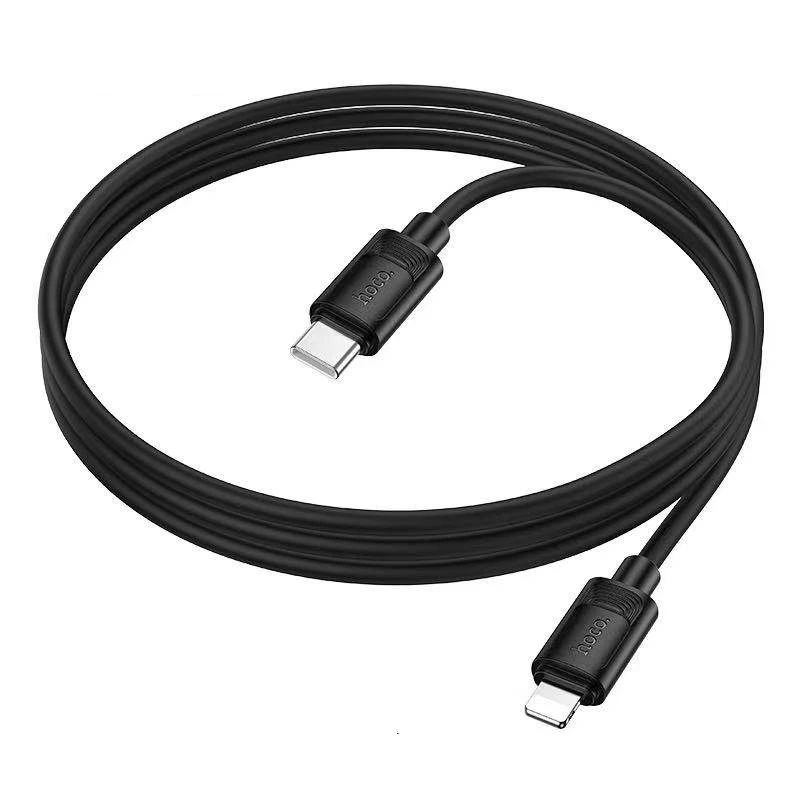Hoco x122 benefit pd27w din silicon cablu pentru încărcare și transfer de date lightning(ambalat) alb 2