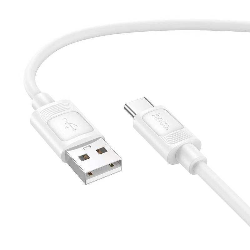 Hoco x122 benefit силиконовый кабель для зарядки и передачи данных usb-c(в упаковке) белый 2