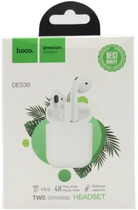 Hoco des30 — беспроводные tws-наушники airpods Thumbnail 3
