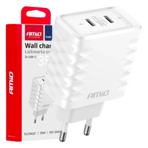 04288 сетевое зарядное устройство 35w с двумя портами usb-c (gsm)